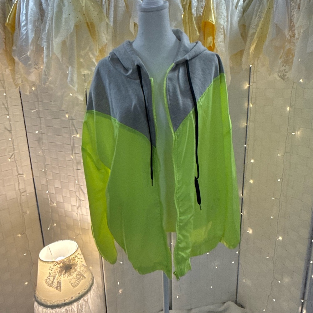 Justify Neon Green and Gray Jacket